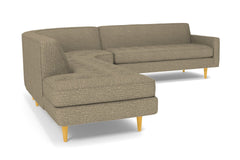 Monroe 3pc Sectional Sofa :: Leg Finish: Natural / Configuration: LAF - Chaise on the Left