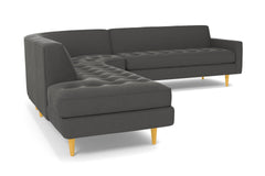 Monroe 3pc Sectional Sofa :: Leg Finish: Natural / Configuration: LAF - Chaise on the Left