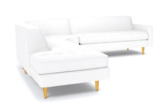 Monroe 3pc Sectional Sofa :: Leg Finish: Natural / Configuration: LAF - Chaise on the Left