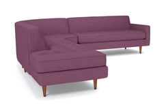 Monroe 3pc Sectional Sofa :: Leg Finish: Pecan / Configuration: LAF - Chaise on the Left