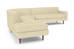 Monroe 3pc Sectional Sofa :: Leg Finish: Pecan / Configuration: LAF - Chaise on the Left
