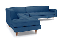 Monroe 3pc Sectional Sofa :: Leg Finish: Pecan / Configuration: LAF - Chaise on the Left