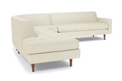 Monroe 3pc Sectional Sofa :: Leg Finish: Pecan / Configuration: LAF - Chaise on the Left