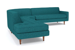 Monroe 3pc Sectional Sofa :: Leg Finish: Pecan / Configuration: LAF - Chaise on the Left