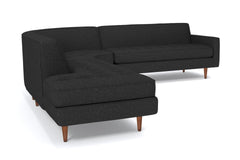 Monroe 3pc Sectional Sofa :: Leg Finish: Pecan / Configuration: LAF - Chaise on the Left