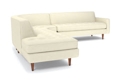 Monroe 3pc Sectional Sofa :: Leg Finish: Pecan / Configuration: LAF - Chaise on the Left