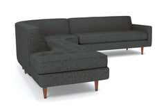 Monroe 3pc Sectional Sofa :: Leg Finish: Pecan / Configuration: LAF - Chaise on the Left