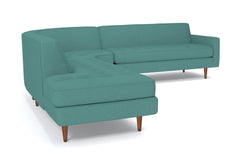 Monroe 3pc Sectional Sofa :: Leg Finish: Pecan / Configuration: LAF - Chaise on the Left