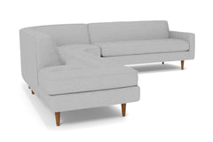 Monroe 3pc Sectional Sofa :: Leg Finish: Pecan / Configuration: LAF - Chaise on the Left