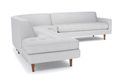 Monroe 3pc Sectional Sofa :: Leg Finish: Pecan / Configuration: LAF - Chaise on the Left