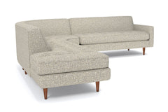 Monroe 3pc Sectional Sofa :: Leg Finish: Pecan / Configuration: LAF - Chaise on the Left