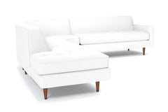 Monroe 3pc Sectional Sofa :: Leg Finish: Pecan / Configuration: LAF - Chaise on the Left