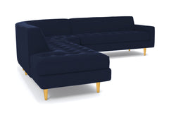 Monroe 3pc Sectional Sofa :: Leg Finish: Natural / Configuration: LAF - Chaise on the Left