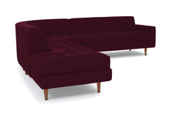 Monroe 3pc Sectional Sofa :: Leg Finish: Pecan / Configuration: LAF - Chaise on the Left