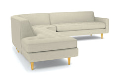 Monroe 3pc Sectional Sofa :: Leg Finish: Natural / Configuration: LAF - Chaise on the Left