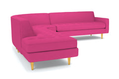 Monroe 3pc Sectional Sofa :: Leg Finish: Natural / Configuration: LAF - Chaise on the Left