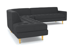 Monroe 3pc Sectional Sofa :: Leg Finish: Natural / Configuration: LAF - Chaise on the Left