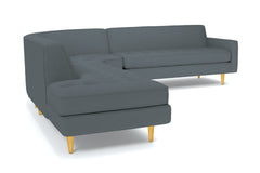Monroe 3pc Sectional Sofa :: Leg Finish: Natural / Configuration: LAF - Chaise on the Left