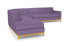 Monroe Drive 3pc Sleeper Sectional :: Leg Finish: Natural / Configuration: LAF - Chaise on the Left / Sleeper Option: Memory Foam Mattress