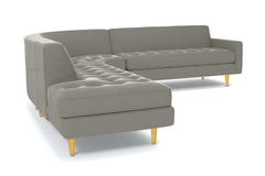 Monroe 3pc Sectional Sofa :: Leg Finish: Natural / Configuration: LAF - Chaise on the Left