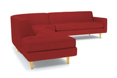 Monroe 3pc Sectional Sofa :: Leg Finish: Natural / Configuration: LAF - Chaise on the Left