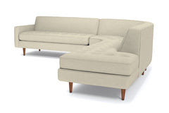 Monroe 3pc Sectional Sofa :: Leg Finish: Pecan / Configuration: RAF - Chaise on the Right