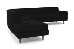 Monroe 3pc Sectional Sofa :: Leg Finish: Pecan / Configuration: LAF - Chaise on the Left
