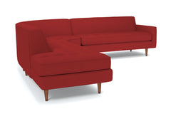 Monroe 3pc Sectional Sofa :: Leg Finish: Pecan / Configuration: LAF - Chaise on the Left