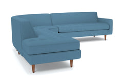 Monroe 3pc Sectional Sofa :: Leg Finish: Pecan / Configuration: LAF - Chaise on the Left