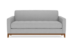 Monroe Drive Apartment Size Sleeper Sofa :: Leg Finish: Pecan / Sleeper Option: Deluxe Innerspring Mattress