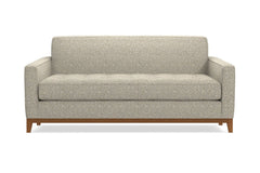 Monroe Drive Apartment Size Sleeper Sofa :: Leg Finish: Pecan / Sleeper Option: Memory Foam Mattress