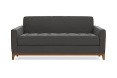 Monroe Drive Twin Size Sleeper Sofa :: Leg Finish: Pecan / Sleeper Option: Deluxe Innerspring Mattress