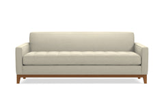 Monroe Drive Queen Size Sleeper Sofa :: Leg Finish: Pecan / Sleeper Option: Memory Foam Mattress
