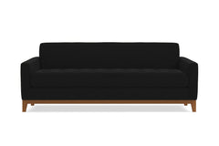 Monroe Drive Queen Size Sleeper Sofa :: Leg Finish: Pecan / Sleeper Option: Deluxe Innerspring Mattress
