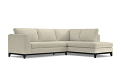 Mulholland Drive 2pc Sleeper Sectional :: Leg Finish: Espresso / Configuration: RAF - Chaise on the Right / Sleeper Option: Memory Foam Mattress