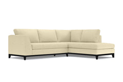 Mulholland Drive 2pc Sleeper Sectional :: Leg Finish: Espresso / Configuration: RAF - Chaise on the Right / Sleeper Option: Memory Foam Mattress