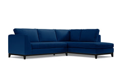 Mulholland Drive 2pc Sleeper Sectional :: Leg Finish: Espresso / Configuration: RAF - Chaise on the Right / Sleeper Option: Memory Foam Mattress