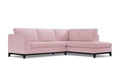 Mulholland Drive 2pc Sleeper Sectional :: Leg Finish: Espresso / Configuration: RAF - Chaise on the Right / Sleeper Option: Memory Foam Mattress