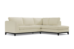 Mulholland Drive 2pc Sleeper Sectional :: Leg Finish: Espresso / Configuration: RAF - Chaise on the Right / Sleeper Option: Memory Foam Mattress
