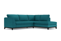 Mulholland Drive 2pc Sleeper Sectional :: Leg Finish: Espresso / Configuration: RAF - Chaise on the Right / Sleeper Option: Memory Foam Mattress