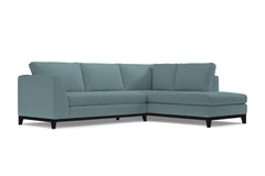 Mulholland Drive 2pc Sleeper Sectional :: Leg Finish: Espresso / Configuration: RAF - Chaise on the Right / Sleeper Option: Memory Foam Mattress