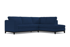 Mulholland Drive 2pc Sleeper Sectional :: Leg Finish: Espresso / Configuration: RAF - Chaise on the Right / Sleeper Option: Memory Foam Mattress