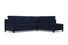 Mulholland Drive 2pc Sleeper Sectional :: Leg Finish: Espresso / Configuration: RAF - Chaise on the Right / Sleeper Option: Memory Foam Mattress