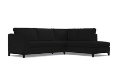 Mulholland Drive 2pc Sleeper Sectional :: Leg Finish: Espresso / Configuration: RAF - Chaise on the Right / Sleeper Option: Memory Foam Mattress