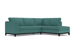 Mulholland Drive 2pc Sleeper Sectional :: Leg Finish: Espresso / Configuration: RAF - Chaise on the Right / Sleeper Option: Memory Foam Mattress