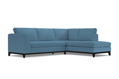 Mulholland Drive 2pc Sleeper Sectional :: Leg Finish: Espresso / Configuration: RAF - Chaise on the Right / Sleeper Option: Memory Foam Mattress