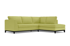 Mulholland Drive 2pc Sleeper Sectional :: Leg Finish: Espresso / Configuration: RAF - Chaise on the Right / Sleeper Option: Memory Foam Mattress