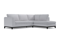 Mulholland Drive 2pc Sleeper Sectional :: Leg Finish: Espresso / Configuration: RAF - Chaise on the Right / Sleeper Option: Memory Foam Mattress