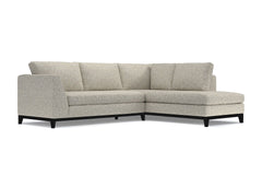 Mulholland Drive 2pc Sleeper Sectional :: Leg Finish: Espresso / Configuration: RAF - Chaise on the Right / Sleeper Option: Memory Foam Mattress