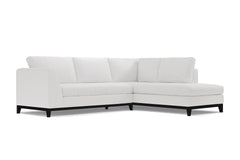 Mulholland Drive 2pc Sleeper Sectional :: Leg Finish: Espresso / Configuration: RAF - Chaise on the Right / Sleeper Option: Memory Foam Mattress